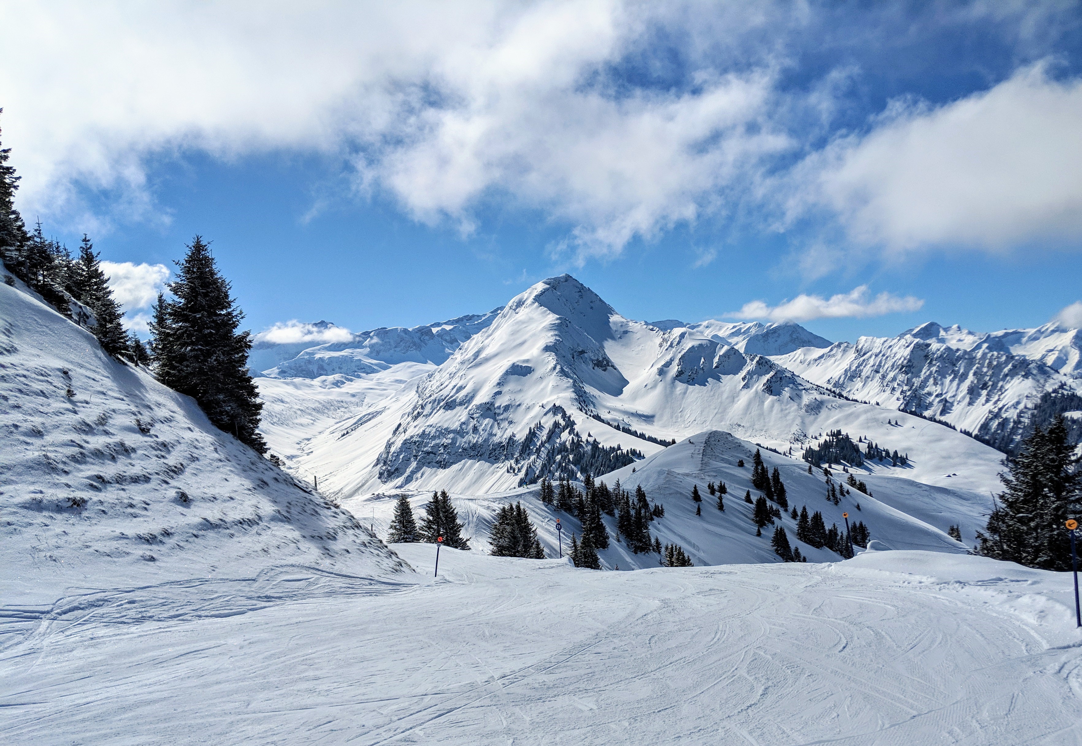 The beautiful mountains of Gstaad.