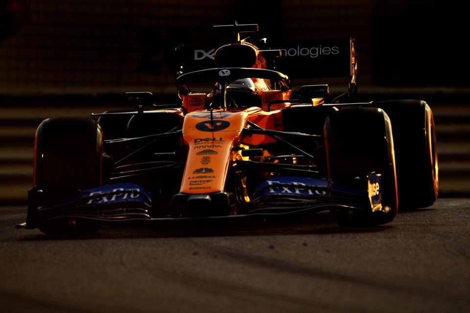 Carlos Sainz at the Abu Dhabi Grand Prix.