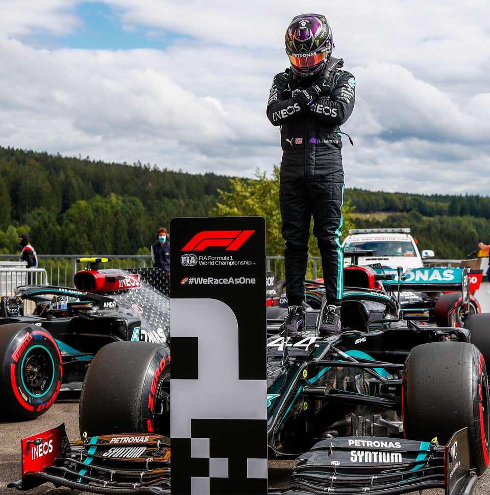 Lewis Hamilton wins the Belgian Grand Prix.