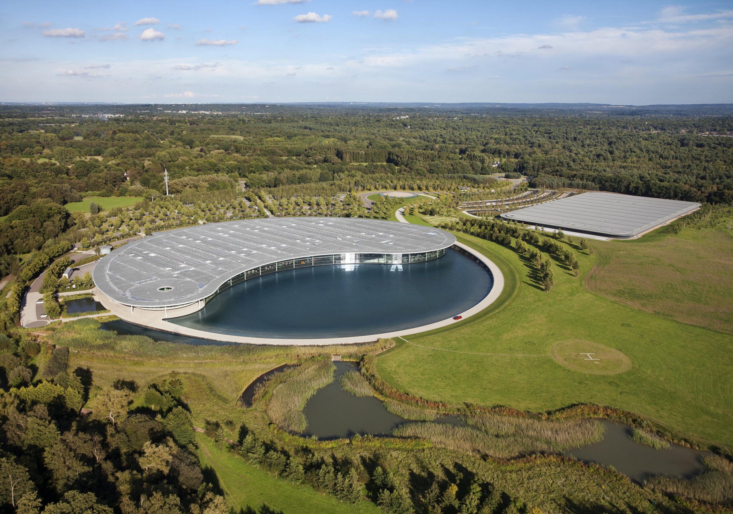 The Bond villain-esque lair and base of Formula 1 operations that is the McLaren Technology Centre.